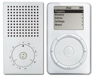 Braun Radio and Apple iPod compared